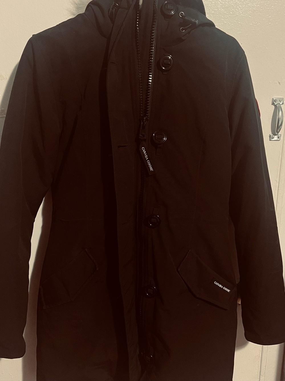 Canada Goose Black Women's Utility Jacket with Hood